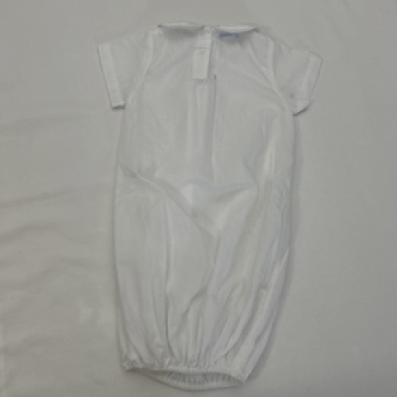 Bow Peep‎ New Born Gown Christmas Santa Smocked White B126 - Picture 7 of 11